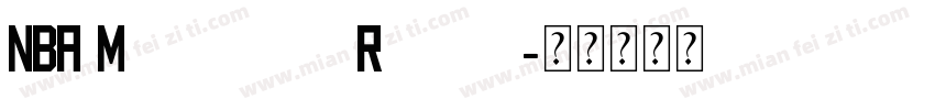 NBA Mavericks Regula字体转换